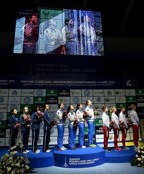 Premiazione Fioretto Tashkent 2015 Premiazione Fioretto Tashkent 2015